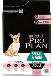 Pro Plan OptiDerma Small and Mini Adult сухой корм для взрослых собак мелких и карликовых пород с чувствительной кожей с лососем и рисом 7 кг.